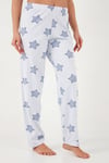 Lela Pamuklu Regular Fit Bisiklet Yaka Cep Detaylı Bayan Pijama Takımı 6091325 BEBE MAVİ