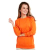 Lela Pamuklu Regular Fit Bisiklet Yaka Basic Bayan Sweat 5863569 ORANJ