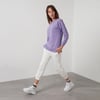 Lela Pamuklu Regular Fit Bisiklet Yaka Basic Bayan Sweat 5863569 LİLA