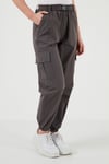 Lela Pamuklu Regular Fit Jogger Spor Bayan Pantolon 668YP50312S4 ANTRASİT