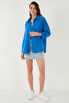Lela Pamuklu Regular Fit Müslin Bayan Gömlek CF25S166905 SAKS