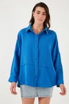 Lela Pamuklu Regular Fit Müslin Bayan Gömlek CF25S166905 SAKS