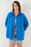 Lela Pamuklu Regular Fit Müslin Bayan Gömlek CF25S166905 SAKS