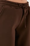 Lela Pamuklu Regular Fit Şardonlu Jogger Bayan Eşofman Altı 5864276K KAHVE