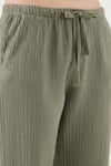 Lela Pamuklu Relaxed Fit Geniş Paça Müslin Kadın Pantolon 668YP5502 AÇIK HAKİ