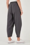 Lela Pamuklu Relaxed Fit Normal Bel Daralan Paça Bayan Pantolon 668YP5198 ANTRASİT