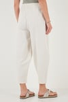 Lela Pamuklu Relaxed Fit Normal Bel Daralan Paça Kadın Pantolon 668YP5198 TAŞ