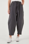Lela Pamuklu Relaxed Fit Normal Bel Daralan Paça Bayan Pantolon 668YP5198 ANTRASİT