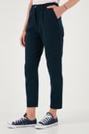 Lela Pamuklu Slim Fit Normal Bel Düz Paça Bayan Pantolon 668Y5121 LACİVERT
