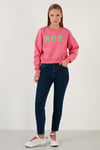 Lela Pamuklu Slim Fit Yüksek Bel Dar Paça Jeans Bayan Kot Pantolon 639LOREN AÇIK MAVİ