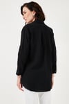 Lela Pamuklu Tek Cepli Regular Fit Bayan Gömlek 46121102S4 SİYAH