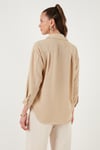 Lela Parlak Taşlı Regular Fit Yazlık Bayan Gömlek 6113615 TAŞ
