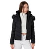 Lela Peluş Astarlı Slim Fit Suni Kürklü Çıkarılabilir Kapüşonlu Cepli Bayan Mont 497ADELE SİYAH
