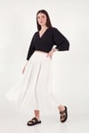 Lela Regular Fit Bağlamalı Crop Kadın Kimono 668YL2783 SİYAH