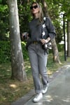 Lela Regular Fit Bisiklet Yaka Basic Triko Bayan Kazak 4616213 ANTRASİT