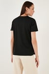 Lela Regular Fit Bisiklet Yaka Bayan T Shirt 5865400 SİYAH