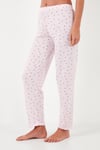 Lela Regular Fit Bisiklet Yaka Kısa Kollu Pijama Takım Bayan Pijama Takımı 6097310 PEMBE