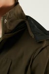 Lela Regular Fit Çıkarılabilir Kapüşonlu İnce Mevsimlik Bayan Mont 497SEZEN HAKİ