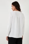 Lela Regular Fit Hakim Yaka Bayan Gömlek 67044872S4 EKRU