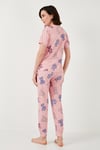 Lela Regular Fit Kısa Kollu Kadın Pijama Takımı 65740104 PEMBE