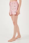 Lela Regular Fit Kısa Kollu Şortlu Bayan Pijama Takımı 65740103 PEMBE