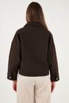 Lela Regular Fit Klasik Yaka Astarlı Cep Detaylı Bayan Ceket 6927670 Acı Kahve