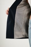 Lela Regular Fit Kruvaze Yaka Desenli Astarlı Bayan Ceket 6927624 LACİVERT