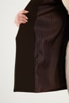 Lela Regular Fit Kruvaze Yaka Desenli Astar Detaylı Kadın Ceket 6927560 KAHVE