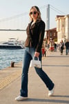 Lela Regular Fit Kruvaze Yaka Kuşaklı Süet Dokulu Bayan Ceket 6839640 SİYAH