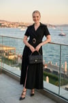 Lela Regular Fit Kruvaze Yaka Tokalı Kemer Detaylı Bayan Elbise 6922332 SİYAH