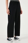 Lela Regular Fit Normal Bel Geniş Paça Kadın Pantolon 5866117 SİYAH