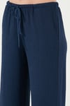 Lela Regular Fit Normal Bel Geniş Paça Kadın Pantolon 5866117 İNDİGO