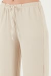 Lela Regular Fit Normal Bel Geniş Paça Kadın Pantolon 5866117 TAŞ