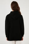 Lela Regular Fit Pamuklu Kapüşonlu Yaka Şardonlu Kışlık 2'li Paket Bayan Sweat 5863854S2 Mor-Siyah