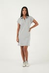 Lela Regular Fit Polo Yaka Mini Kadın Elbise 5866153 GRİ