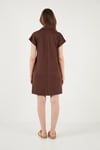 Lela Regular Fit Polo Yaka Mini Kadın Elbise 5866153 KAHVE