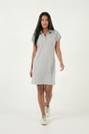 Lela Regular Fit Polo Yaka Mini Kadın Elbise 5866153 GRİ