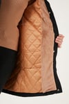 Lela Regular Fit Suni Kürklü Sabit Kapüşonlu Bayan Parka 6403346 SİYAH