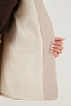 Lela Regular Fit  Yaka Düğmeli Blazer Bayan Ceket 6839562 TAŞ