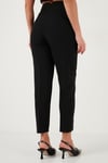 Lela Regular Fit Yüksel Bel Düz Paça Havuç Bayan Pantolon 68350109 SİYAH