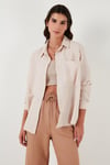 Lela Relaxed Fit Tek Cepli Bayan Gömlek 67040852S4 TAŞ
