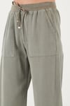 Lela Relaxed Fit Yüksek Bel Bol Paça Bayan Pantolon 668YP5040 HAKİ