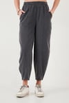 Lela Relaxed Fit Yüksek Bel Daralan Paça Bayan Pantolon 668YP5456 ANTRASİT
