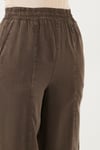 Lela Relaxed Fit Yüksek Bel Daralan Paça Kadın Pantolon 668YP5456 KAHVE