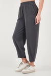 Lela Relaxed Fit Yüksek Bel Daralan Paça Bayan Pantolon 668YP5456 ANTRASİT