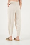 Lela Relaxed Fit Yüksek Bel Daralan Paça Bayan Pantolon 668YP5456 TAŞ