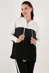 Lela Renk Bloklu Regular Fit Kapüşonlu Spor Bayan Takım 5863835 ANTRASİT