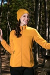 Lela Slim Fit Anti-Pilling Tüylenme Yapmayan Fermuarlı Cepli  Hırka Bayan Polar 5907002 HARDAL