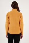 Lela Slim Fit Anti-Pilling Tüylenme Yapmayan Fermuarlı Cepli  Hırka Bayan Polar 5907002 HARDAL