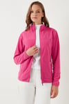 Lela Slim Fit Anti-Pilling Tüylenme Yapmayan Fermuarlı Cepli  Hırka Bayan Polar 5907002 PEMBE